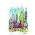 Northern Lights Painting by Katy Bishop Northern Lights Painting by Katy Bishop