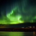 Northern Lights Over Hella Iceland by Rebecca Herranen