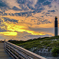 Oak Island Lighthouse Sunset Photograph by Nick Noble Oak Island Lighthouse Sunset Photograph by Nick Noble