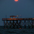 Oak Island Partial Lunar Eclipse Photograph by Nick Noble Oak Island Partial Lunar Eclipse Photograph by Nick Noble
