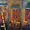 Odyssey Painting by Michael Nene Odyssey Painting by Michael Nene
