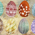 Old Fashioned Easter Eggs Mixed Media by Moira Law Old Fashioned Easter Eggs Mixed Media by Moira Law