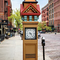Old Market Street Clock - Omaha Photograph by Susan Rissi Tregoning Old Market Street Clock - Omaha Photograph by Susan Rissi Tregoning