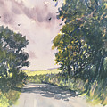 Country Lane near Hornsea Painting by Glenn Marshall Country Lane near Hornsea Painting by Glenn Marshall