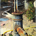 Old Pump in Garden Mixed Media by Kae Cheatham Old Pump in Garden Mixed Media by Kae Cheatham