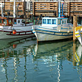 Old Wooden Boats at the Wharf by Bonnie Follett