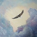 On Eagles' Wings Painting by ML McCormick On Eagles' Wings Painting by ML McCormick