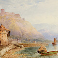 On the Rhine by Edward Richardson Painting by Edward Richardson On the Rhine by Edward Richardson Painting by Edward Richardson