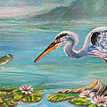 Once Upon a Time on a Lily Pad Digital Art by Melinda Hughes-Berland
