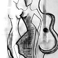 One Guitar Digital Art by Bodo Vespaciano One Guitar Digital Art by Bodo Vespaciano