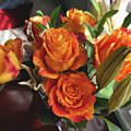 Orange Roses Photograph by Brian Watt Orange Roses Photograph by Brian Watt