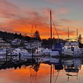 Orange Sky - Poulsbo Sunrise #2 Photograph by Jerry Abbott Orange Sky - Poulsbo Sunrise #2 Photograph by Jerry Abbott