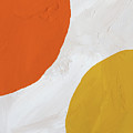 Orange, Yellow And White Painting by Abstract Art Orange, Yellow And White Painting by Abstract Art