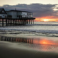 Orchard Pier Sunrise by Dennis Hedberg
