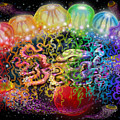 Outer Space Rainbow Alien Tentacles Digital Art by Kevin Middleton Outer Space Rainbow Alien Tentacles Digital Art by Kevin Middleton