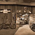 Outside The Old Motorcycle Shop - Spia Photograph by Mike McGlothlen Outside The Old Motorcycle Shop - Spia Photograph by Mike McGlothlen