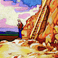 Overlook At Bandelier Digital Art by Rod Whyte Overlook At Bandelier Digital Art by Rod Whyte