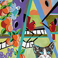 Ozzies Florida Garden Painting by Jane Crabtree Ozzies Florida Garden Painting by Jane Crabtree