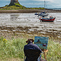 Painting The View, Lindisfarne Photograph by Tom Holmes Photography Painting The View, Lindisfarne Photograph by Tom Holmes Photography