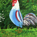 Paitriotic Rooster by Luis F Rodriguez