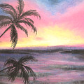 Palm Set Painting by Jen Shearer Palm Set Painting by Jen Shearer