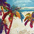 Palmas en La Playa Painting by Elaine Elliott Palmas en La Playa Painting by Elaine Elliott