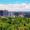 Panorama of Boise skyline in Idaho, viewed from Camel's Back Park Photograph by Miroslav Liska