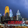 Panoramic Cincinnati Skyline  Photograph by Dave Morgan