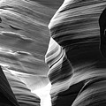 Panoramic Shadows of Antelope Canyon - Black and White Photograph by Gregory Ballos Panoramic Shadows of Antelope Canyon - Black and White Photograph by Gregory Ballos
