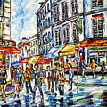 Paris July 14th Painting by Mirek Kuzniar Paris July 14th Painting by Mirek Kuzniar