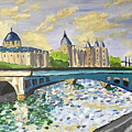 Paris Twilight Painting by John Macarthur Paris Twilight Painting by John Macarthur