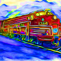 Party Train Digital Art by Ronald Mills Party Train Digital Art by Ronald Mills