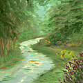 Path to Serenity Painting by Juliette Becker Path to Serenity Painting by Juliette Becker
