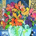 Patio Profusion Painting by Elaine Elliott Patio Profusion Painting by Elaine Elliott
