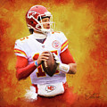 Patrick Mahomes - Kansas City Chiefs Mixed Media by Colleen Taylor Patrick Mahomes - Kansas City Chiefs Mixed Media by Colleen Taylor