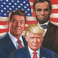 Great American Patriots Painting by Dick Bobnick Great American Patriots Painting by Dick Bobnick