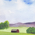 Pause at Barn Painting by Anne Katzeff Pause at Barn Painting by Anne Katzeff