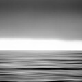 Peaceful Beach Dreams Black and White by Debra and Dave Vanderlaan