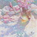Peach Blossoms Painting by Srishti Wilhelm Peach Blossoms Painting by Srishti Wilhelm