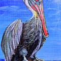 Pelican Post Painting by Kelly Smith Pelican Post Painting by Kelly Smith