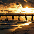 Pensacola Beach Fishing Pier at Sunset Photograph by Beachtown Views Pensacola Beach Fishing Pier at Sunset Photograph by Beachtown Views