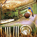 Perched On The Old Ford Painting by Tina LeCour Perched On The Old Ford Painting by Tina LeCour