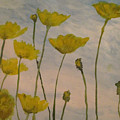 Petalled Yellow Painting by Jen Shearer Petalled Yellow Painting by Jen Shearer