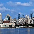 Philadelphia Skyline across the Delaware River from the Aquarium in Camden, New Jersey Photograph by Linda Stern Philadelphia Skyline across the Delaware River from the Aquarium in Camden, New Jersey Photograph by Linda Stern