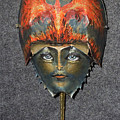 Phoenix Helmeted Warrior Princess Painting by Roger Swezey Phoenix Helmeted Warrior Princess Painting by Roger Swezey