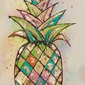 Pineapple Gold Painting by Midge Pippel Pineapple Gold Painting by Midge Pippel