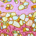 Pink and gold 2 Painting by Iryna Kastsova Pink and gold 2 Painting by Iryna Kastsova