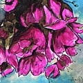 Pink Flowers Painting by Angie ONeal Pink Flowers Painting by Angie ONeal