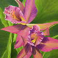 Pink Orchids Painting by Tammy Pool Pink Orchids Painting by Tammy Pool