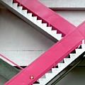 Pink Stairs -square by Eena Bo
